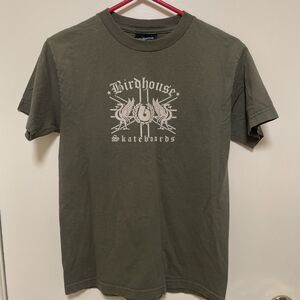 Vintage Birdhouse Skateboard Shirt Sz Small Y2K 90s Birdhouse Skating Green